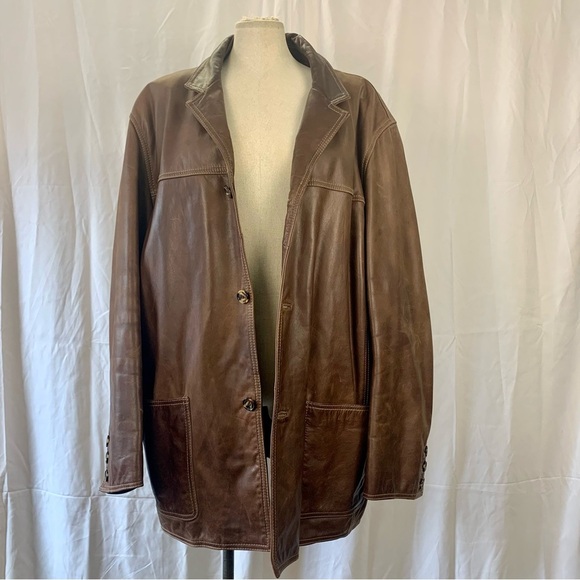 Y2K Brown Danier Leather Jacket - Picture 4 of 15
